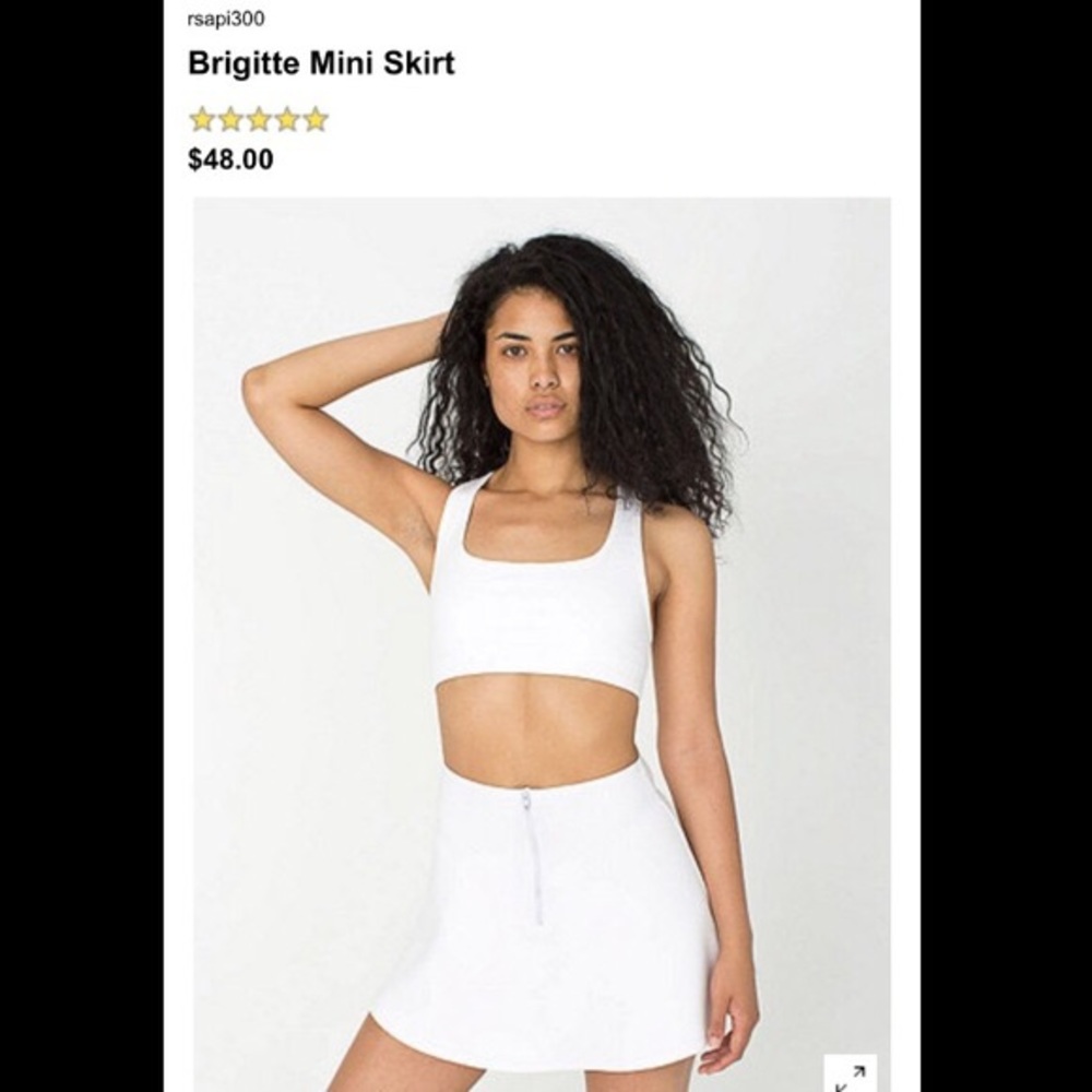 American Apparel Brigitte Mini Skirt